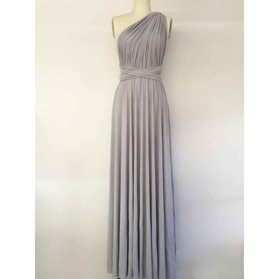 Classy Sleeveless One Shoulders Spandex Bridesmaid Dresses