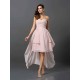 Gorgeous Sweetheart Pleats Sleeveless High Low Chiffon Bridesmaid Dresses