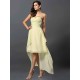 Gorgeous Sweetheart Pleats Sleeveless High Low Chiffon Bridesmaid Dresses