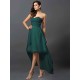 Gorgeous Sweetheart Pleats Sleeveless High Low Chiffon Bridesmaid Dresses