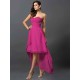 Gorgeous Sweetheart Pleats Sleeveless High Low Chiffon Bridesmaid Dresses
