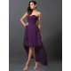 Gorgeous Sweetheart Pleats Sleeveless High Low Chiffon Bridesmaid Dresses