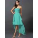 Gorgeous Sweetheart Pleats Sleeveless High Low Chiffon Bridesmaid Dresses