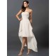 Gorgeous Sweetheart Pleats Sleeveless High Low Chiffon Bridesmaid Dresses