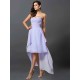 Gorgeous Sweetheart Pleats Sleeveless High Low Chiffon Bridesmaid Dresses