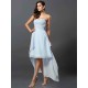 Gorgeous Sweetheart Pleats Sleeveless High Low Chiffon Bridesmaid Dresses