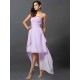 Gorgeous Sweetheart Pleats Sleeveless High Low Chiffon Bridesmaid Dresses