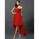 Gorgeous Sweetheart Pleats Sleeveless High Low Chiffon Bridesmaid Dresses