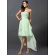 Gorgeous Sweetheart Pleats Sleeveless High Low Chiffon Bridesmaid Dresses