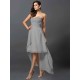 Gorgeous Sweetheart Pleats Sleeveless High Low Chiffon Bridesmaid Dresses