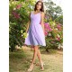 Charming Straps Ruched Sleeveless Short Chiffon Bridesmaid Dresses