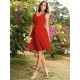 Charming Straps Ruched Sleeveless Short Chiffon Bridesmaid Dresses