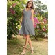 Charming Straps Ruched Sleeveless Short Chiffon Bridesmaid Dresses