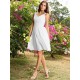 Charming Straps Ruched Sleeveless Short Chiffon Bridesmaid Dresses