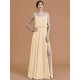 Charming Spaghetti Straps Sleeveless Ruffles Chiffon Bridesmaid Dresses
