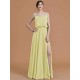 Charming Spaghetti Straps Sleeveless Ruffles Chiffon Bridesmaid Dresses