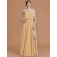 Charming Spaghetti Straps Sleeveless Ruffles Chiffon Bridesmaid Dresses