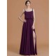 Charming Spaghetti Straps Sleeveless Ruffles Chiffon Bridesmaid Dresses