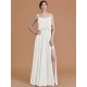 Charming Spaghetti Straps Sleeveless Ruffles Chiffon Bridesmaid Dresses