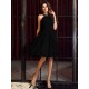 Charming High Neck Pleats Sleeveless Short Chiffon Bridesmaid Dresses