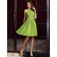 Charming High Neck Pleats Sleeveless Short Chiffon Bridesmaid Dresses