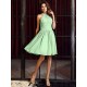 Charming High Neck Pleats Sleeveless Short Chiffon Bridesmaid Dresses