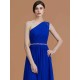 Classy Sleeveless One Shoulders Beading Chiffon Bridesmaid Dresses
