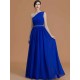 Classy Sleeveless One Shoulders Beading Chiffon Bridesmaid Dresses