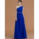 Classy Sleeveless One Shoulders Beading Chiffon Bridesmaid Dresses