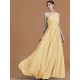 Classy Sleeveless One Shoulders Beading Chiffon Bridesmaid Dresses