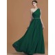 Classy Sleeveless One Shoulders Beading Chiffon Bridesmaid Dresses