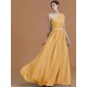 Classy Sleeveless One Shoulders Beading Chiffon Bridesmaid Dresses