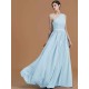 Classy Sleeveless One Shoulders Beading Chiffon Bridesmaid Dresses