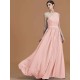 Classy Sleeveless One Shoulders Beading Chiffon Bridesmaid Dresses