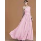 Classy Sleeveless One Shoulders Beading Chiffon Bridesmaid Dresses