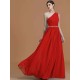 Classy Sleeveless One Shoulders Beading Chiffon Bridesmaid Dresses