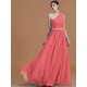 Classy Sleeveless One Shoulders Beading Chiffon Bridesmaid Dresses