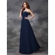 Gorgeous Sweetheart Sleeveless Ruched Long Chiffon Bridesmaid Dresses