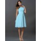 Chic Sleeveless Short Lace Bridesmaid Dresses