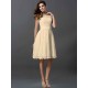 Chic Sleeveless Short Lace Bridesmaid Dresses