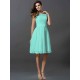 Chic Sleeveless Short Lace Bridesmaid Dresses