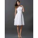 Chic Sleeveless Short Lace Bridesmaid Dresses