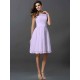 Chic Sleeveless Short Lace Bridesmaid Dresses