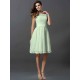 Chic Sleeveless Short Lace Bridesmaid Dresses