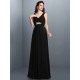 V-Neck Elegant Beading Pleats Sleeveless Long Chiffon Bridesmaid Dresses