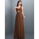 V-Neck Elegant Beading Pleats Sleeveless Long Chiffon Bridesmaid Dresses
