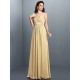 V-Neck Elegant Beading Pleats Sleeveless Long Chiffon Bridesmaid Dresses