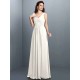 V-Neck Elegant Beading Pleats Sleeveless Long Chiffon Bridesmaid Dresses