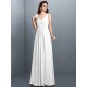 V-Neck Elegant Beading Pleats Sleeveless Long Chiffon Bridesmaid Dresses