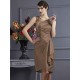 Charming Sleeveless Applique Short Taffeta Bridesmaid Dresses